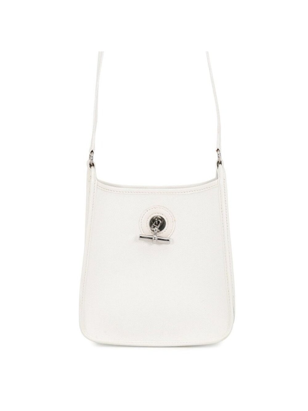 Hermes Shoulder Bag Vespa TPM White Silver Epsom
